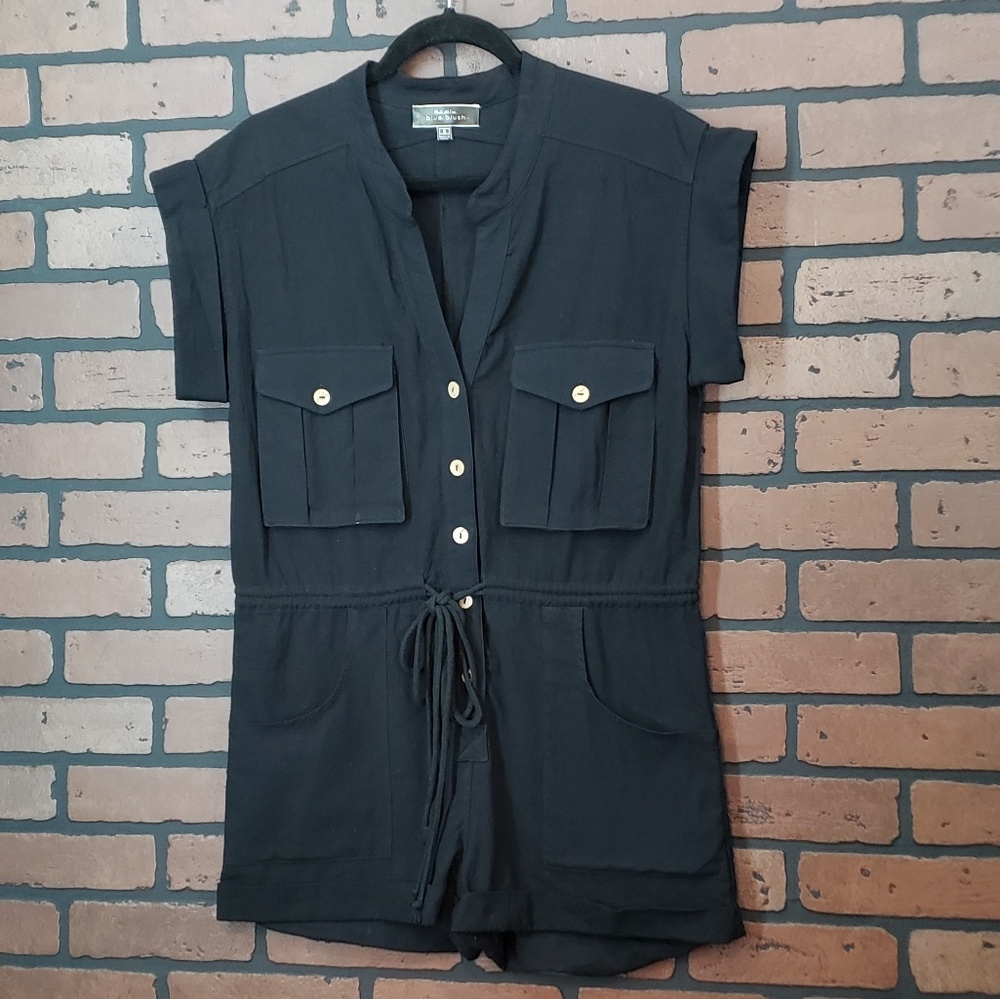 Blue Blush boho romper